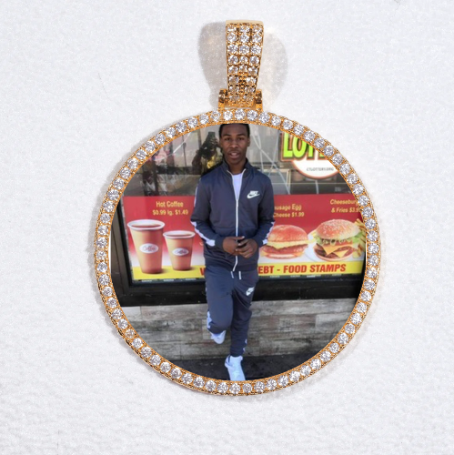 MEDIUM 3D CIRCLE CUSTOM PICTURE PENDANT