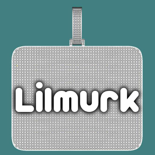 CUSTOM LETTER NECKLACE 3D BIG SQUARE