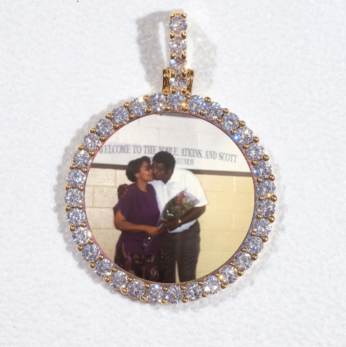 3D CIRCLE CUSTOM PICTURE PENDANT SMALL SIZE