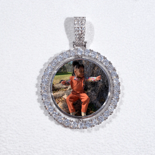 3D Spinning 2-Faced Custom Picture Pendant