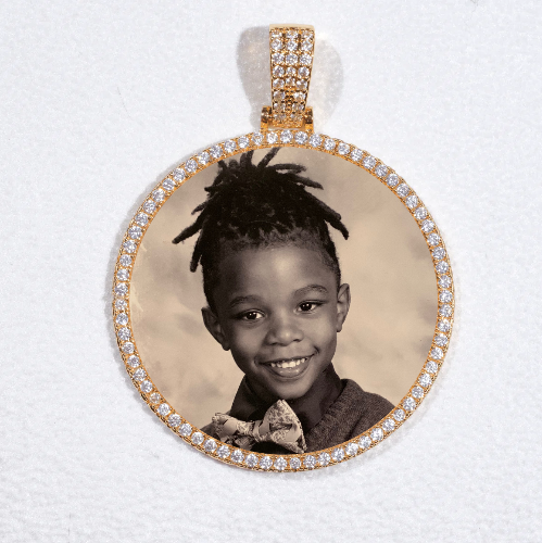 MEDIUM 3D CIRCLE CUSTOM PICTURE PENDANT