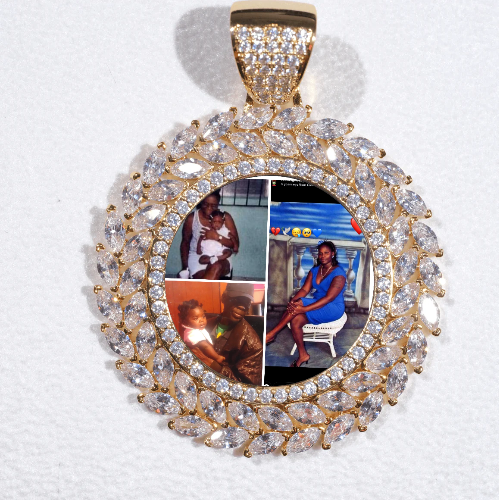 Large 3D Wheat Ear Custom Picture Pendant