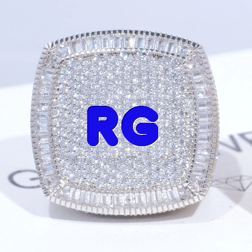 CUSTOM LETTER 3D ICED RING