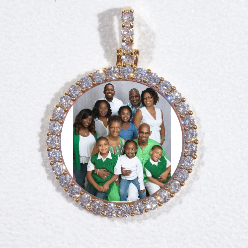 3D CIRCLE CUSTOM PICTURE PENDANT SMALL SIZE