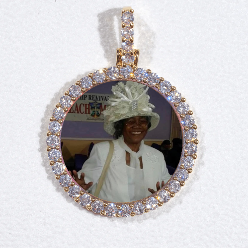 3D CIRCLE CUSTOM PICTURE PENDANT SMALL SIZE