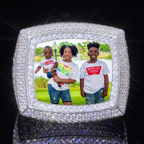 3D CUSTOM PICTURE ICED RING