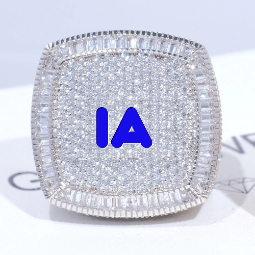 CUSTOM LETTER 3D ICED RING