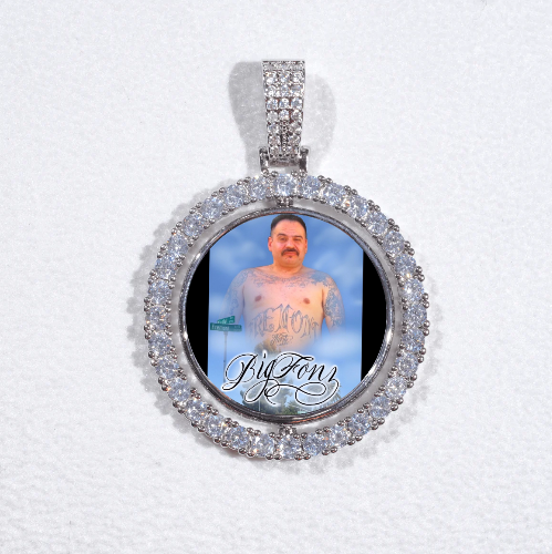 3D Spinning 2-Faced Custom Picture Pendant