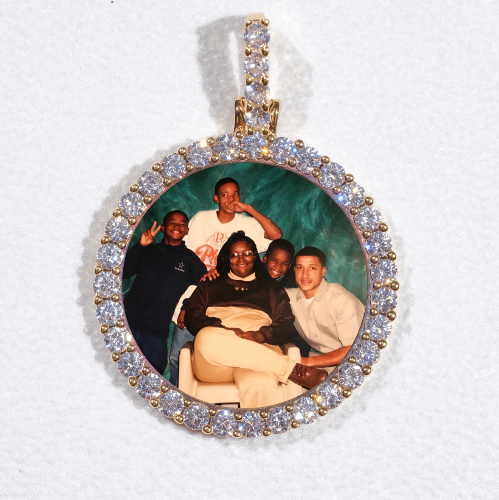 3D CIRCLE CUSTOM PICTURE PENDANT SMALL SIZE