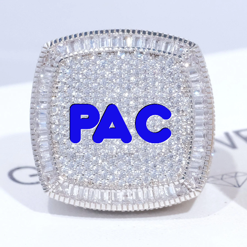 CUSTOM LETTER 3D ICED RING