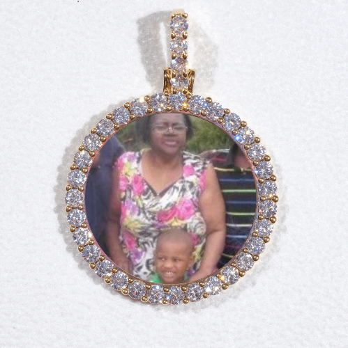 3D CIRCLE CUSTOM PICTURE PENDANT SMALL SIZE