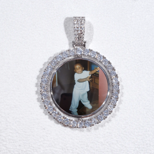 3D Spinning 2-Faced Custom Picture Pendant