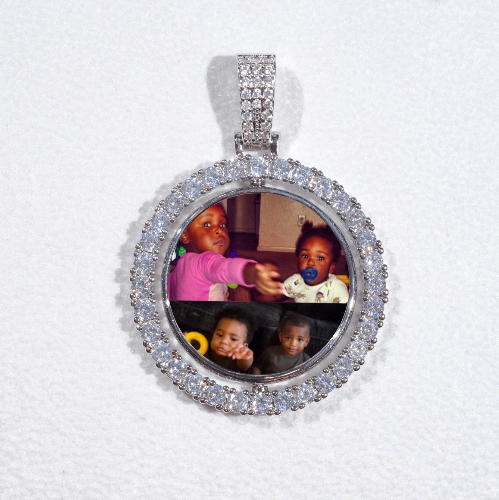 3D Spinning 2-Faced Custom Picture Pendant