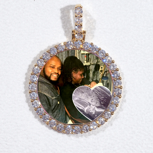 3D CIRCLE CUSTOM PICTURE PENDANT SMALL SIZE
