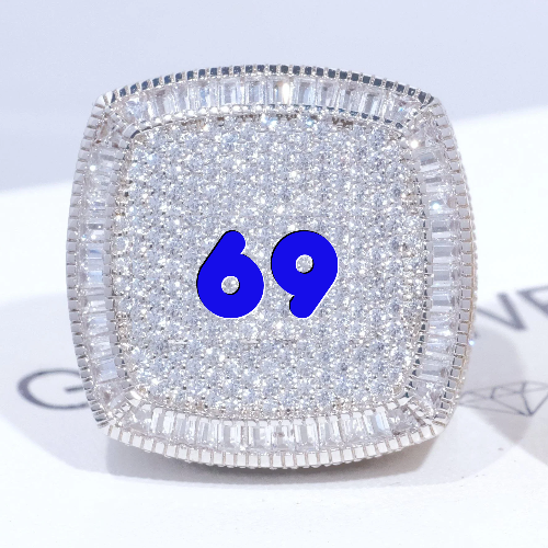 CUSTOM LETTER 3D ICED RING