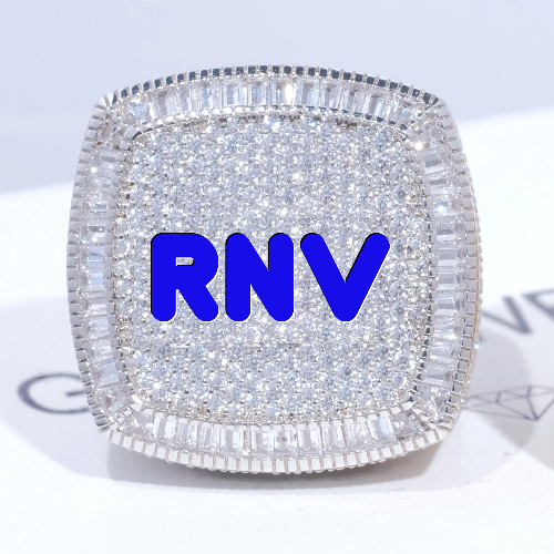 CUSTOM LETTER 3D ICED RING