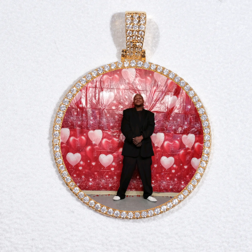 MEDIUM 3D CIRCLE CUSTOM PICTURE PENDANT