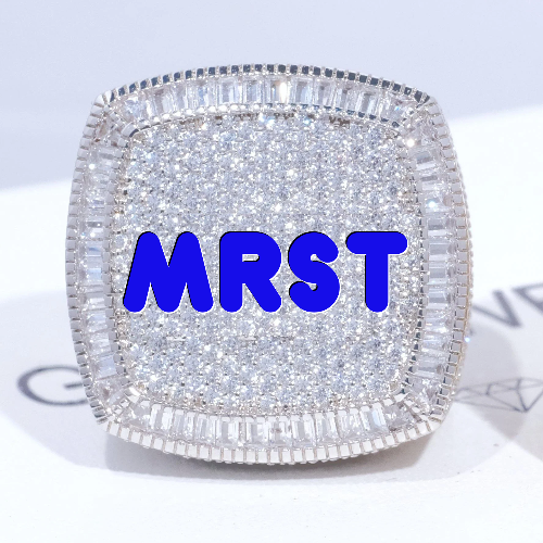 CUSTOM LETTER 3D ICED RING