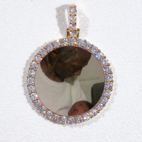 3D CIRCLE CUSTOM PICTURE PENDANT SMALL SIZE