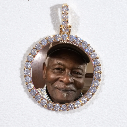 3D CIRCLE CUSTOM PICTURE PENDANT SMALL SIZE