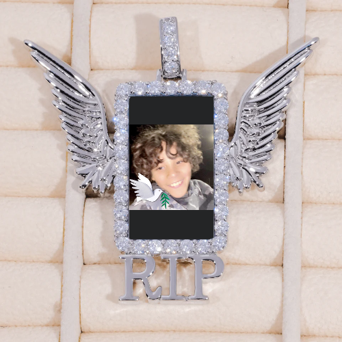 RIP WING 3D CUSTOM PICTURE PENDANT