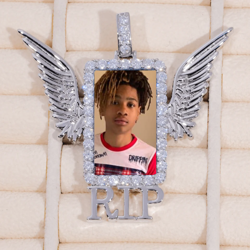 RIP WING 3D CUSTOM PICTURE PENDANT