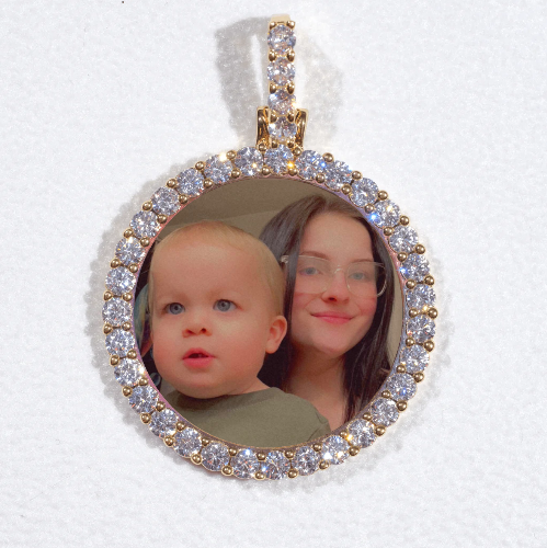 3D CIRCLE CUSTOM PICTURE PENDANT SMALL SIZE