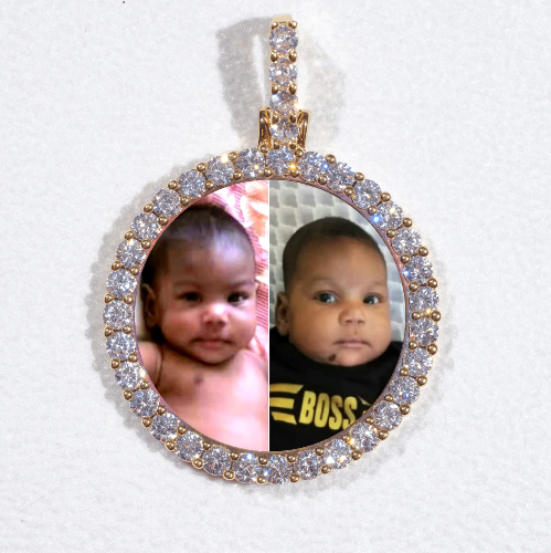 3D CIRCLE CUSTOM PICTURE PENDANT SMALL SIZE