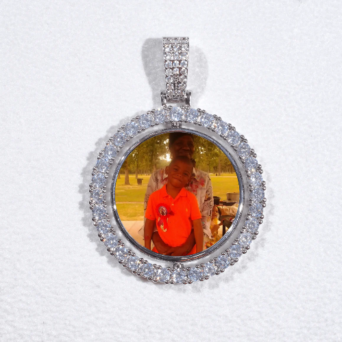 3D Spinning 2-Faced Custom Picture Pendant