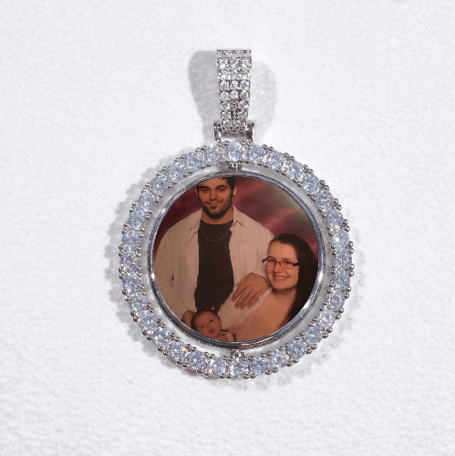 3D Spinning 2-Faced Custom Picture Pendant