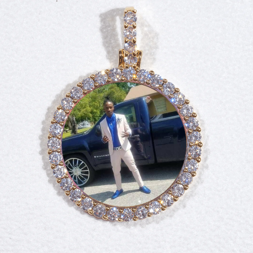 3D CIRCLE CUSTOM PICTURE PENDANT SMALL SIZE