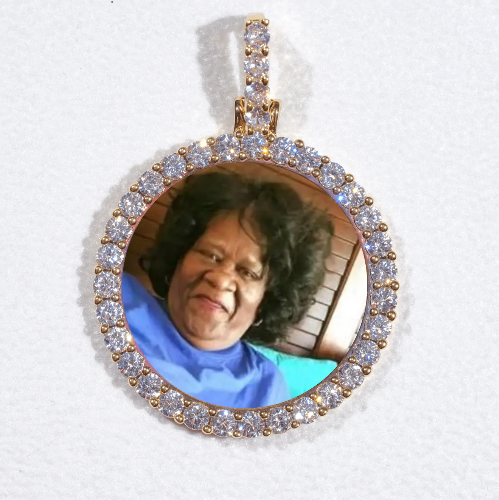 3D CIRCLE CUSTOM PICTURE PENDANT SMALL SIZE