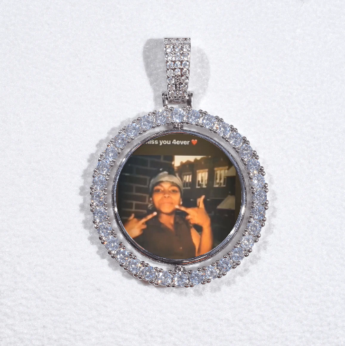 3D Spinning 2-Faced Custom Picture Pendant