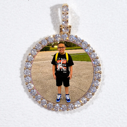 3D CIRCLE CUSTOM PICTURE PENDANT SMALL SIZE