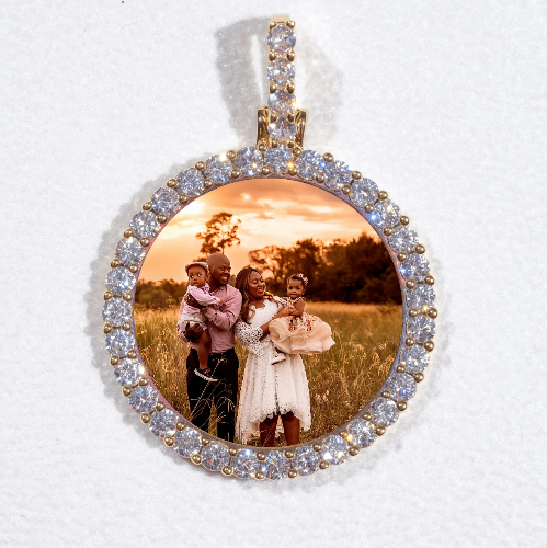 3D CIRCLE CUSTOM PICTURE PENDANT SMALL SIZE