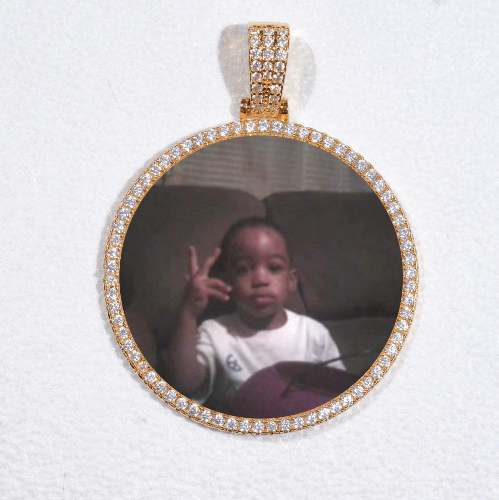 MEDIUM 3D CIRCLE CUSTOM PICTURE PENDANT