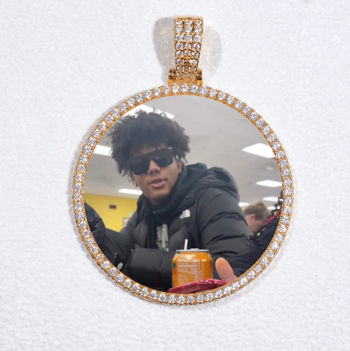 MEDIUM 3D CIRCLE CUSTOM PICTURE PENDANT