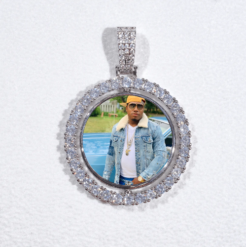 3D Spinning 2-Faced Custom Picture Pendant