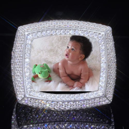3D CUSTOM PICTURE ICED RING