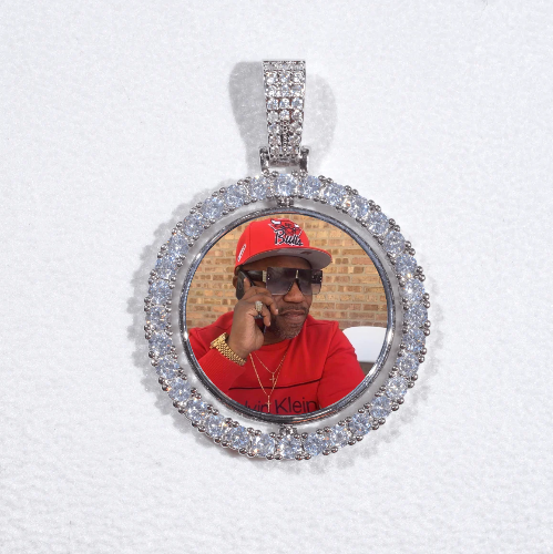 3D Spinning 2-Faced Custom Picture Pendant
