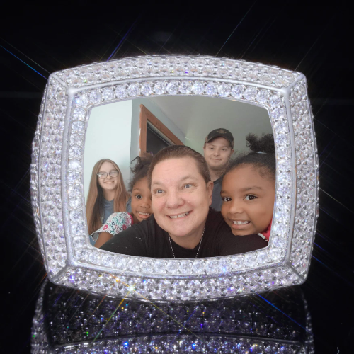 3D CUSTOM PICTURE ICED RING