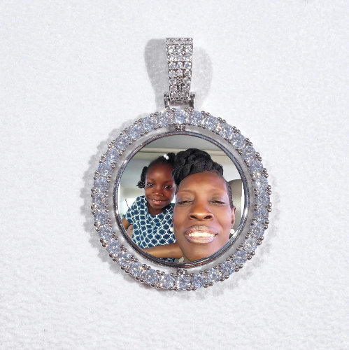 3D Spinning 2-Faced Custom Picture Pendant