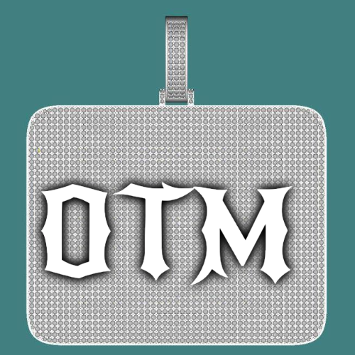 CUSTOM LETTER NECKLACE 3D BIG SQUARE