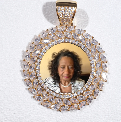Large 3D Wheat Ear Custom Picture Pendant