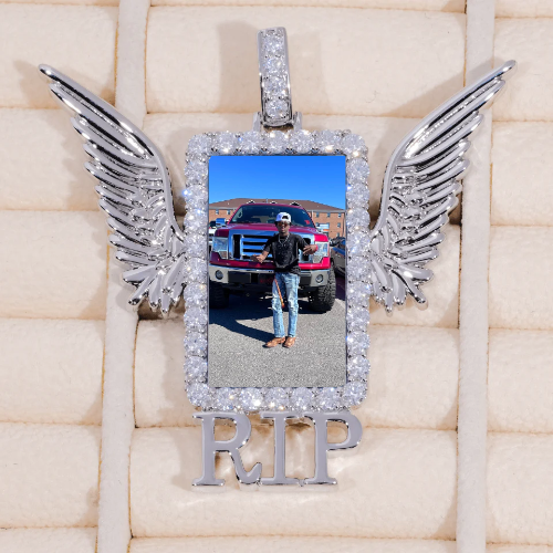 RIP WING 3D CUSTOM PICTURE PENDANT