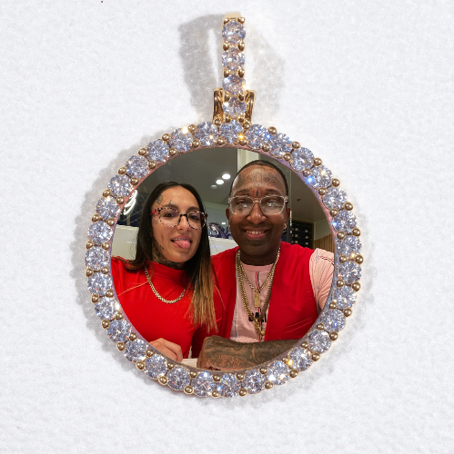 3D CIRCLE CUSTOM PICTURE PENDANT SMALL SIZE