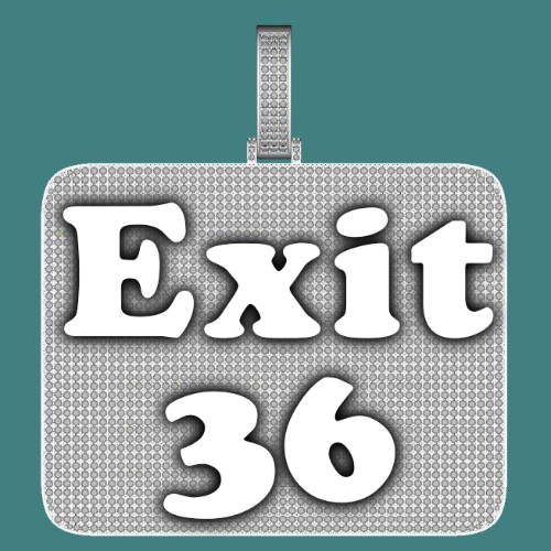 CUSTOM LETTER NECKLACE 3D BIG SQUARE