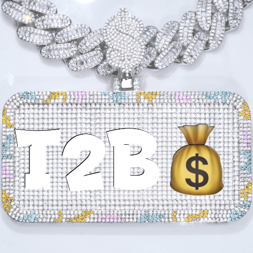 CUSTOM LETTER NECKLACE 3D COLORFUL SQUARE