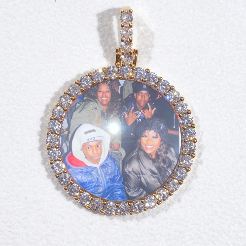 3D CIRCLE CUSTOM PICTURE PENDANT SMALL SIZE