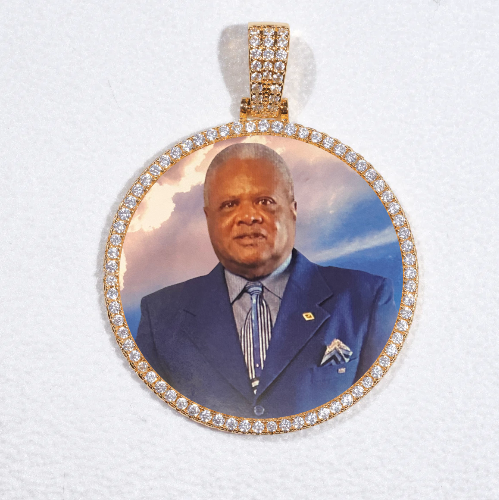 MEDIUM 3D CIRCLE CUSTOM PICTURE PENDANT